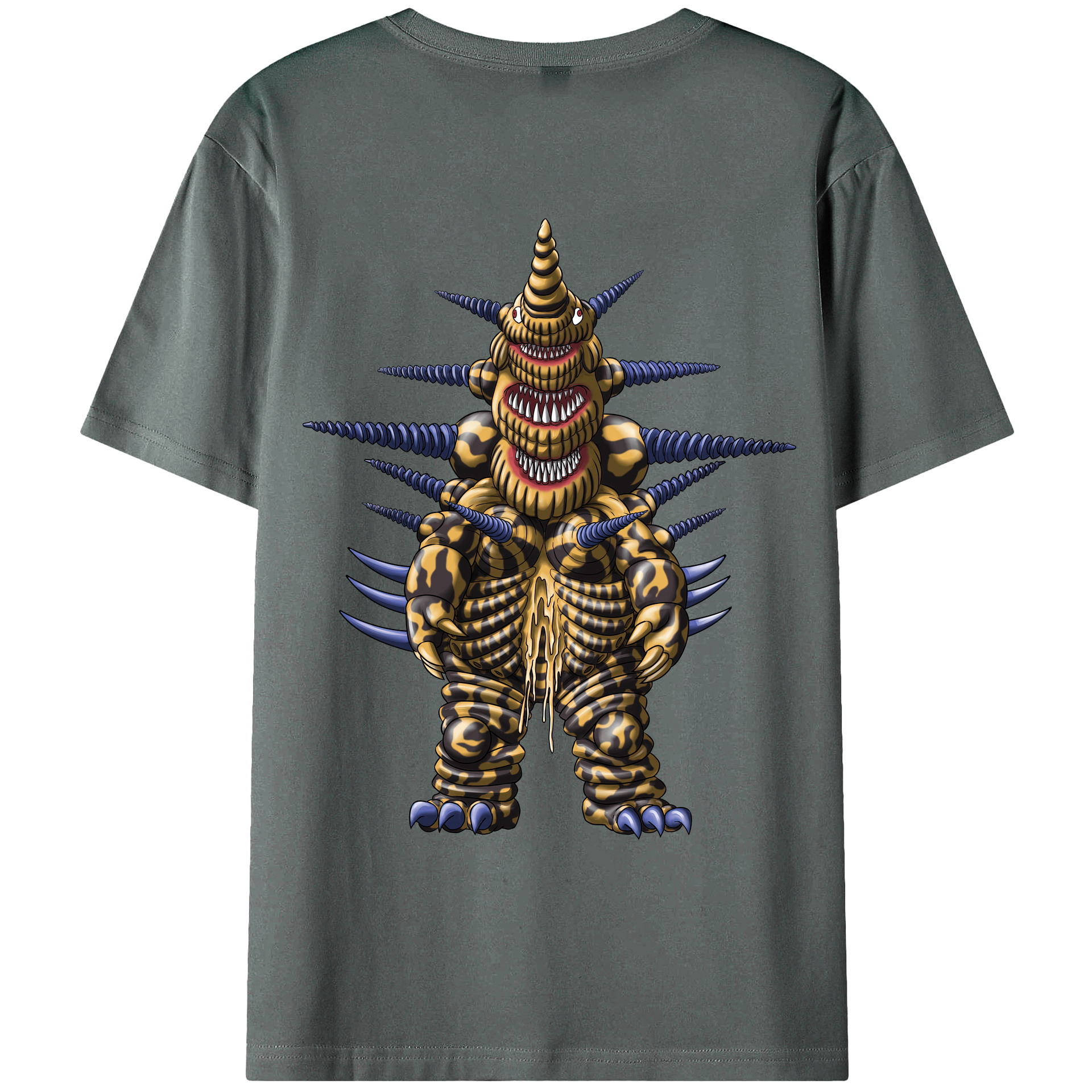 （画像用） ウルトラマン Ultraman 綿100％ メンズ半袖Tシャツ（バックプリント） 通気性
